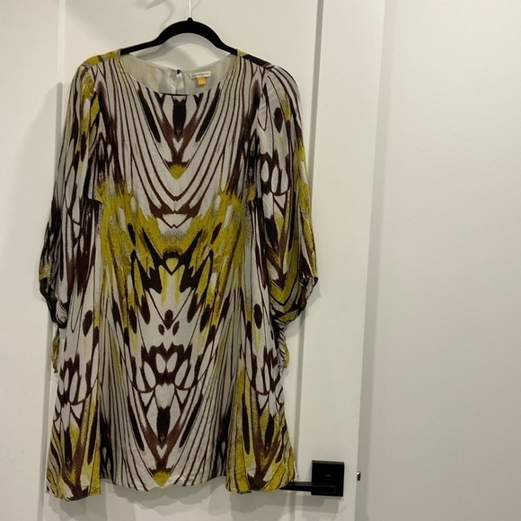 Anthropologie Animal Print Sarita Swing Dress By Leifsdottir Silk - Picture 3 of 12